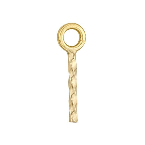 14k Yellow Screw Eye Pendant