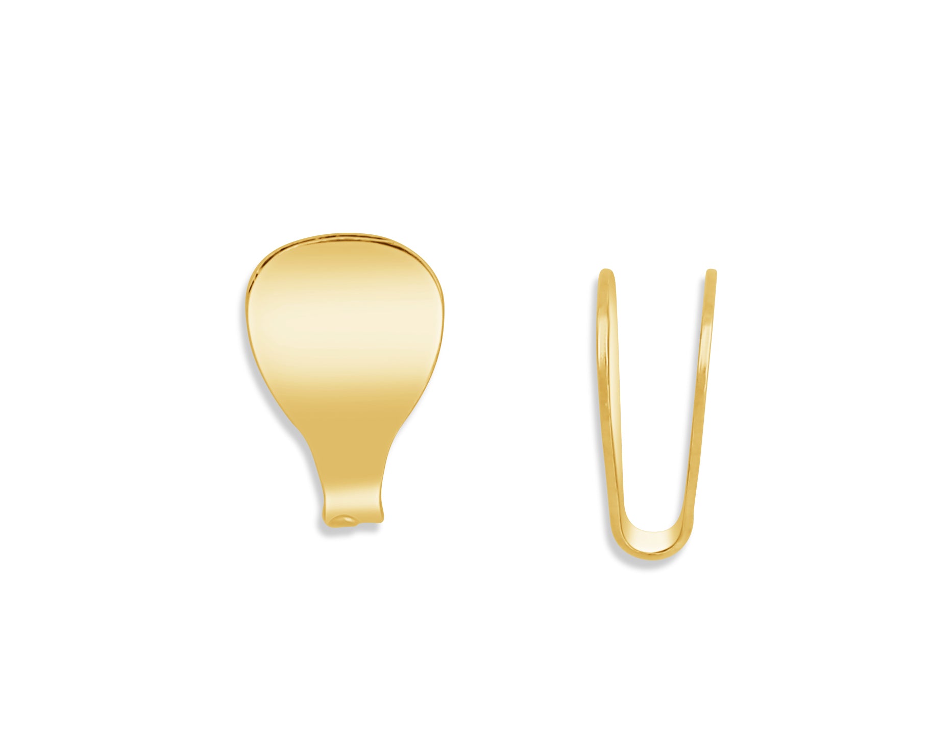 10k Yellow Gold Flat End Cap