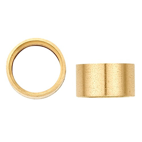 14K Yellow Gold Round Straight Bezel