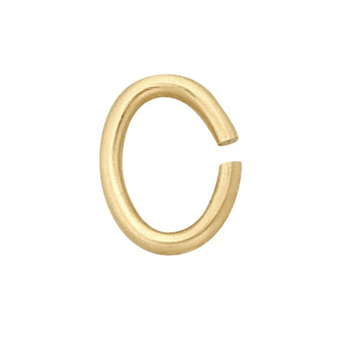 14k Yellow Open Oval Jump Ring