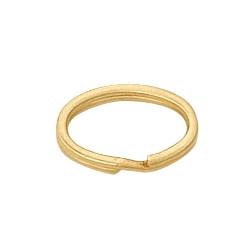 14k Yellow Oval Split Ring