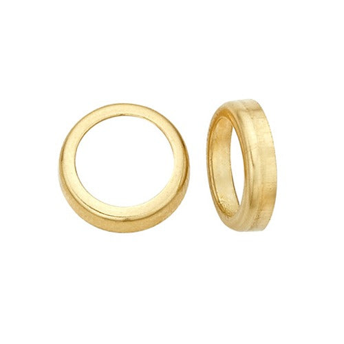 14k Yellow Gold Round Bezel - Non-Faceted, 15.0mm