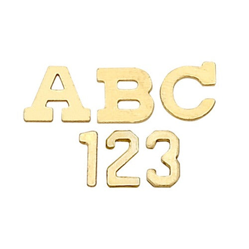 14k Yellow 3.20 mm Block Initial