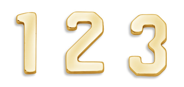14k Yellow 5.32 mm Block Initial