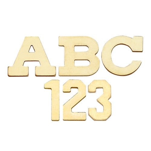 14k Yellow 9.90 mm Block Initial, 8