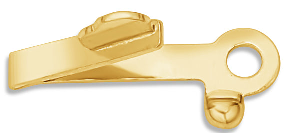 14K Yellow Barrel Clasp 2.0mm, Tongue Only