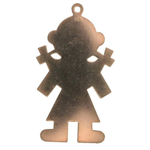 14K Yellow Girl Silhouette, Charm