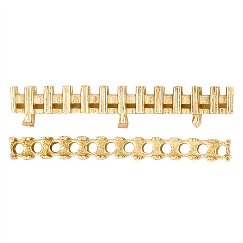 14k Yellow Gold Strip Of Settings