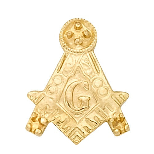 14k Yellow Masonic Emblem w/ Tube