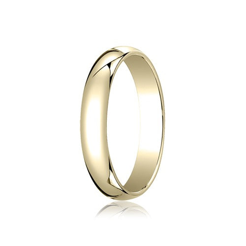 14k Yellow Gold 3mm Half Round Band, Size 6