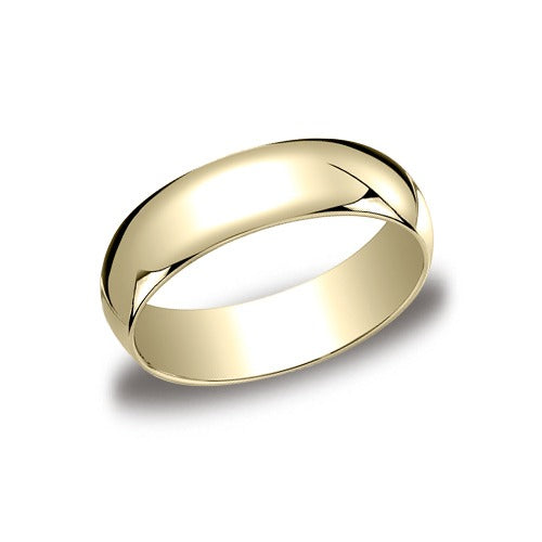 14k Yellow Gold 5 mm Half Round Band