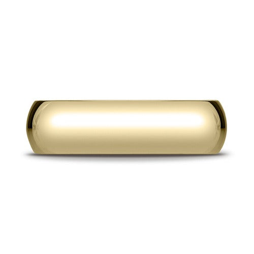 14k Yellow Gold 5 mm Half Round Band