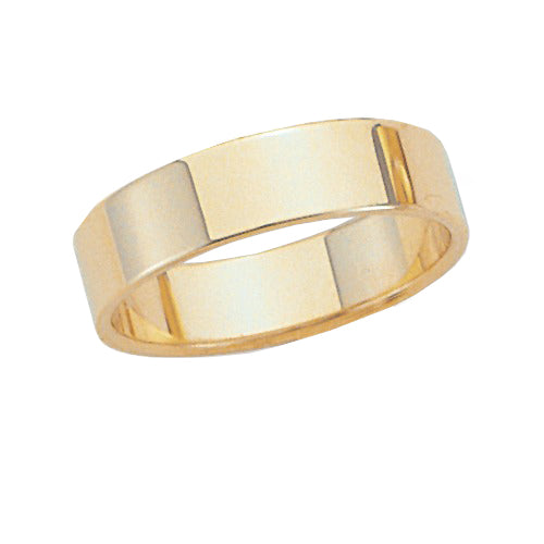 14k Yellow 5 mm Flat Band