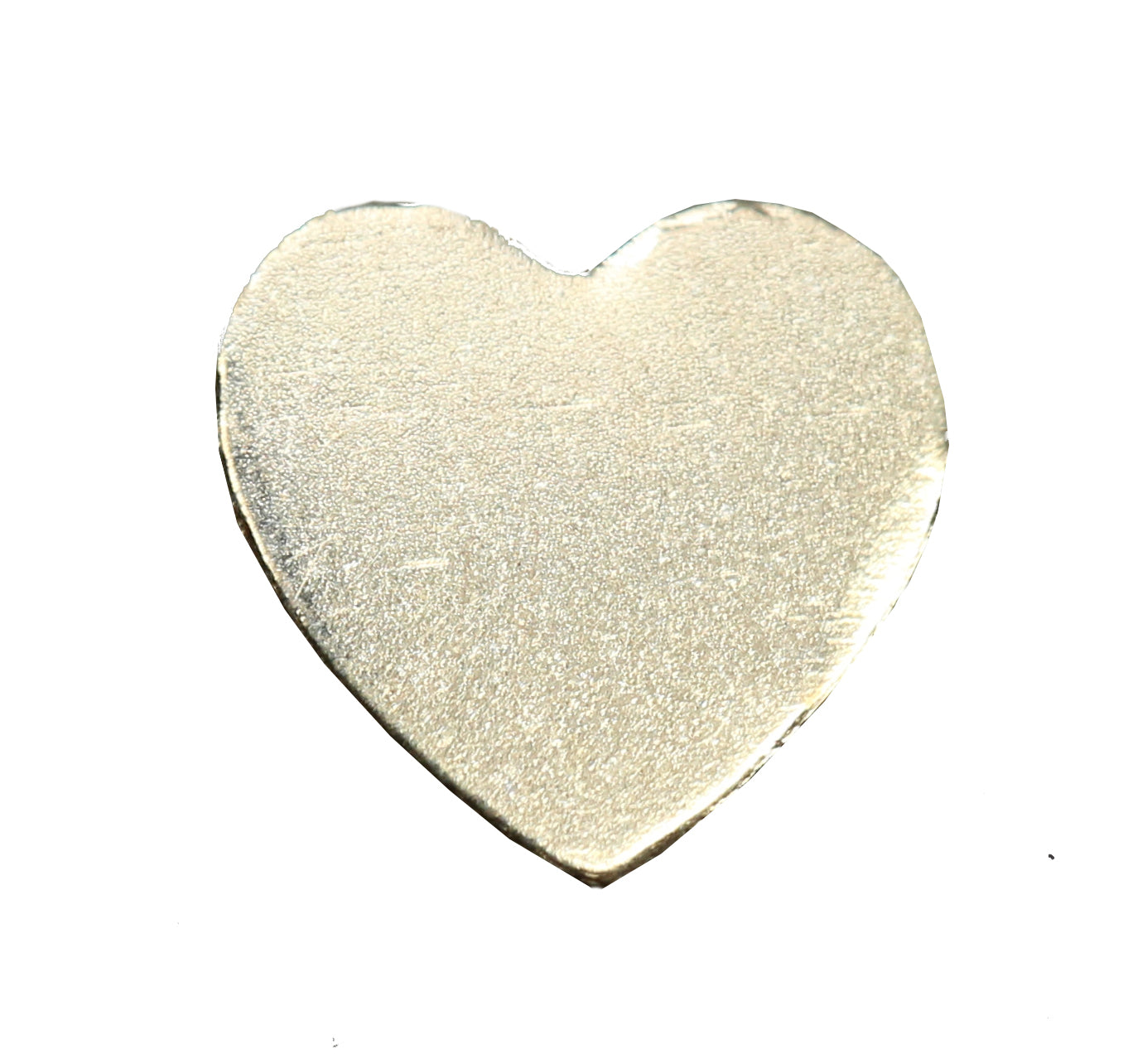 14K Yellow Heart Shape Blank Disk, 3.75 x 3.75 mm