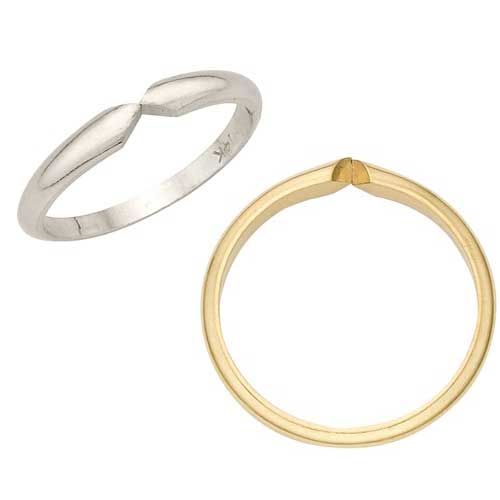 14k Gold Plain, Shank