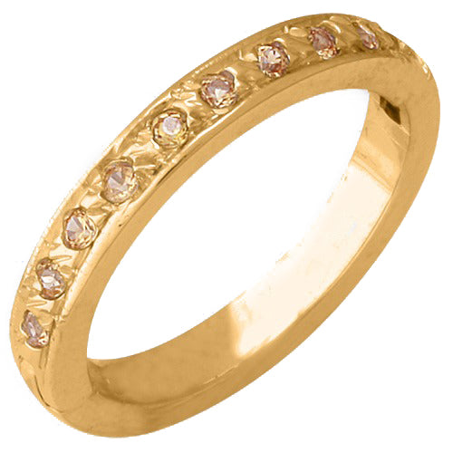 14k Yellow Gold Toe Ring w/ Yellow Sapphire