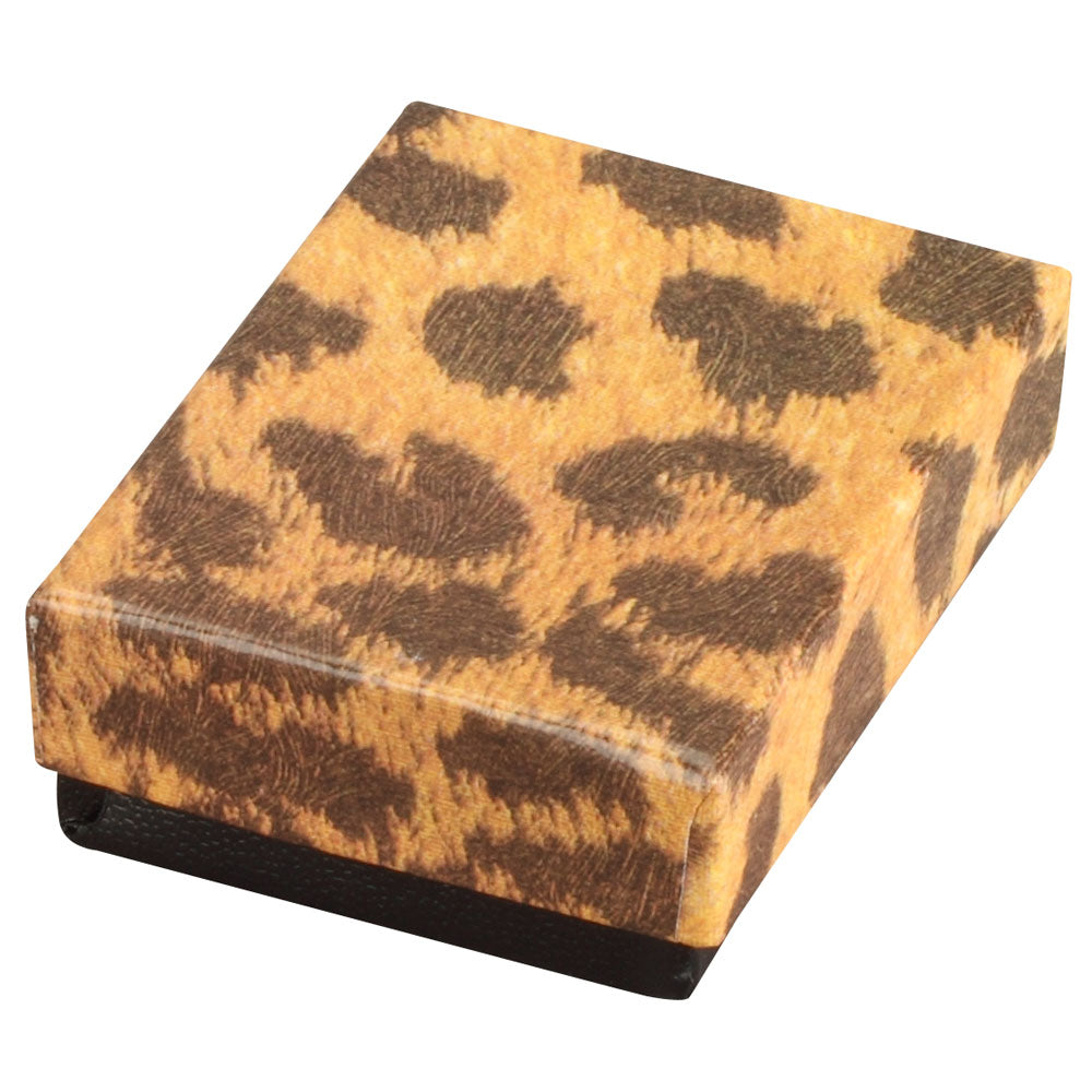 Cotton-Filled Gift Box in Glossy Leopard Print