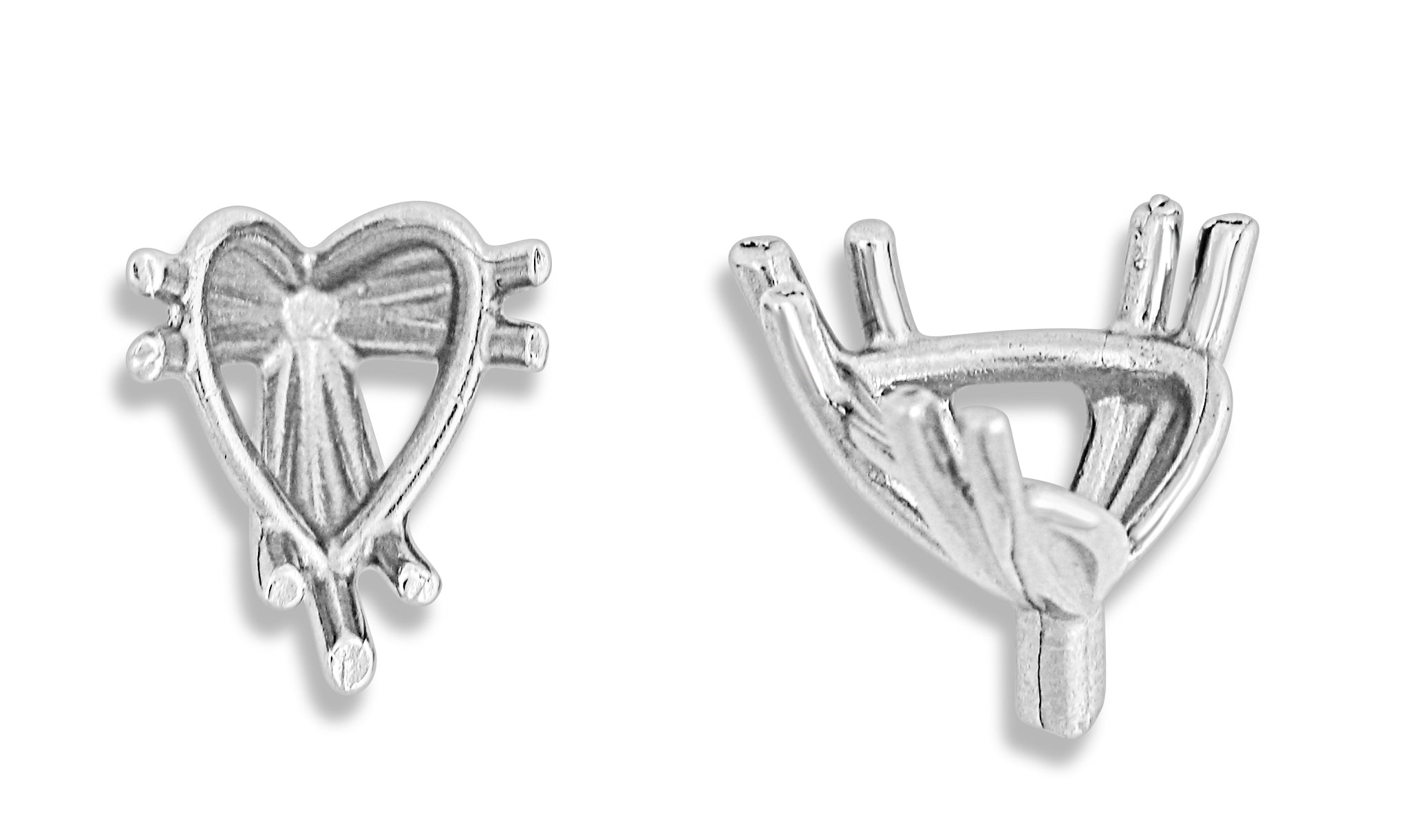 14K Gold 7-Prong Heart Setting (Single)