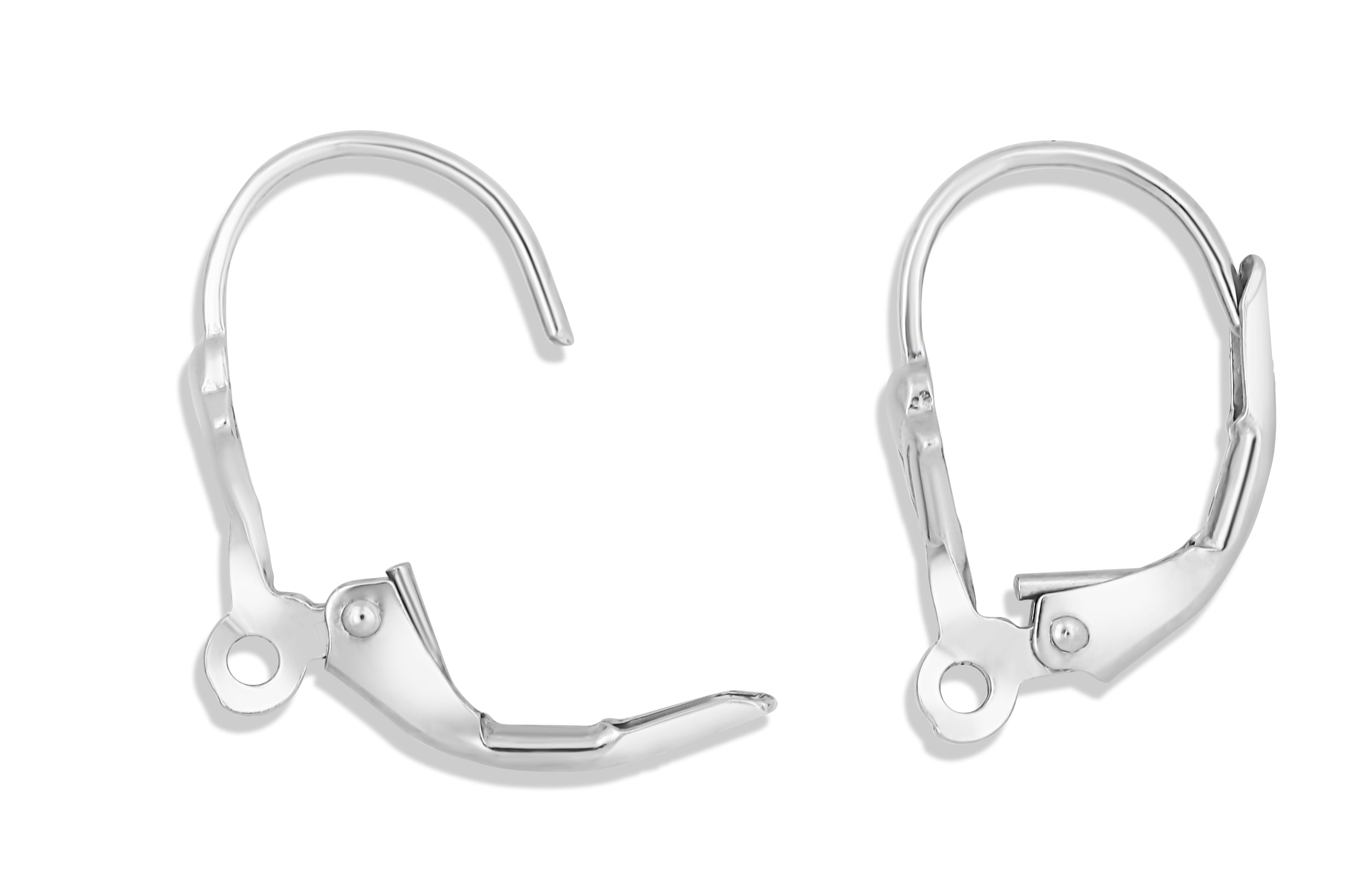 14K LEVER BACK FLEUR-DE-LIS 18.3mm .037