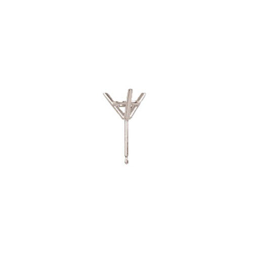 14k White Gold Martini Earring, 5.0 mm