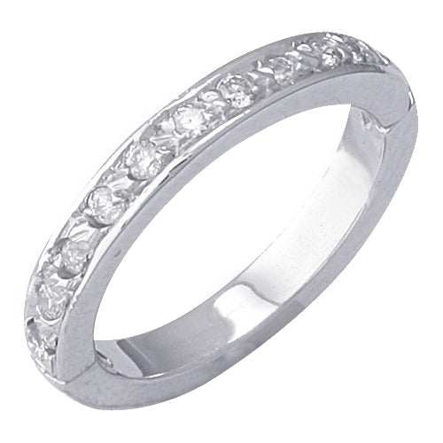 14k White Gold Diamond Toe Ring