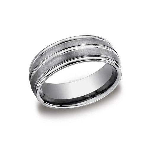 Tungsten Wedding Band 8 mm Wide