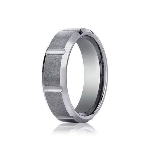 Tungsten Wedding Band 7 mm Wide