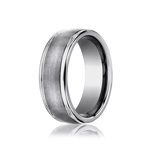 Tungsten Wedding Band, 8 mm Wide