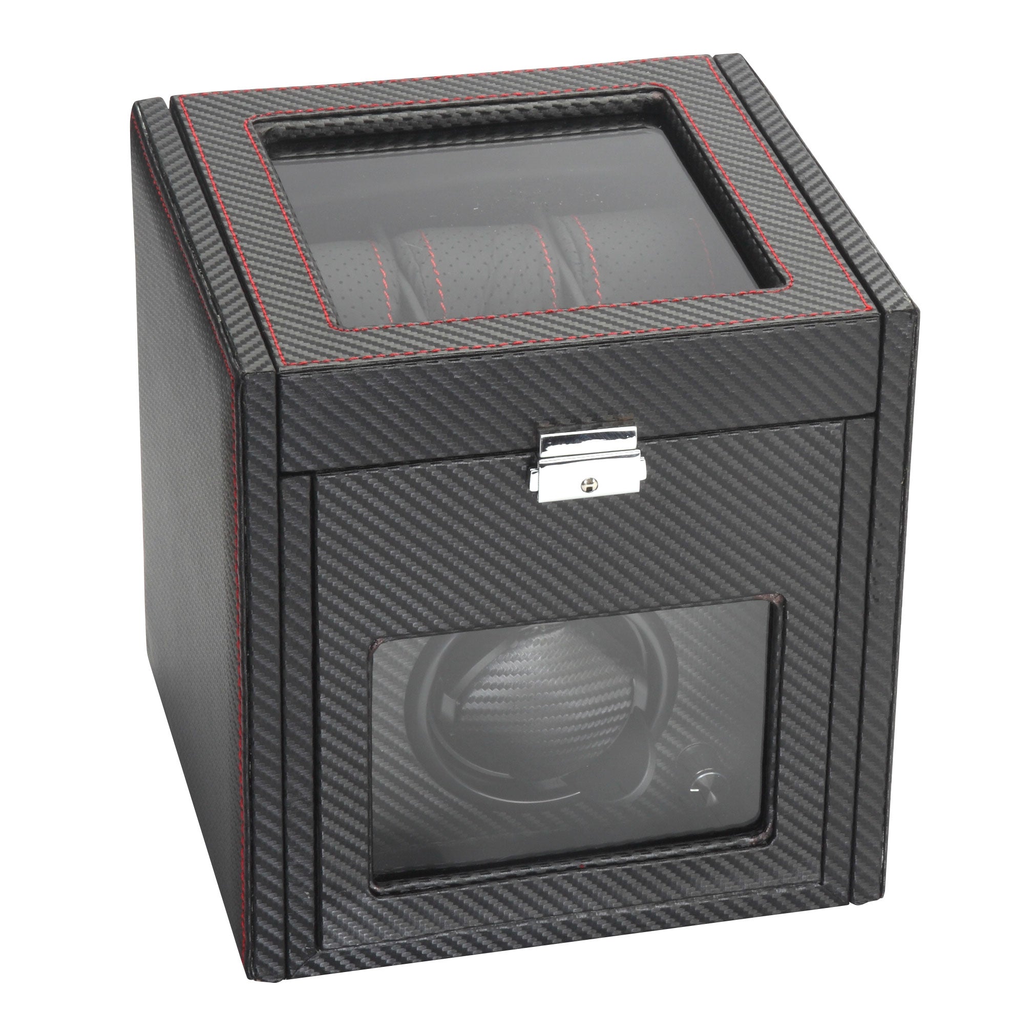 Diplomat "Modena" Single Watch Winder in Carbon Fiber