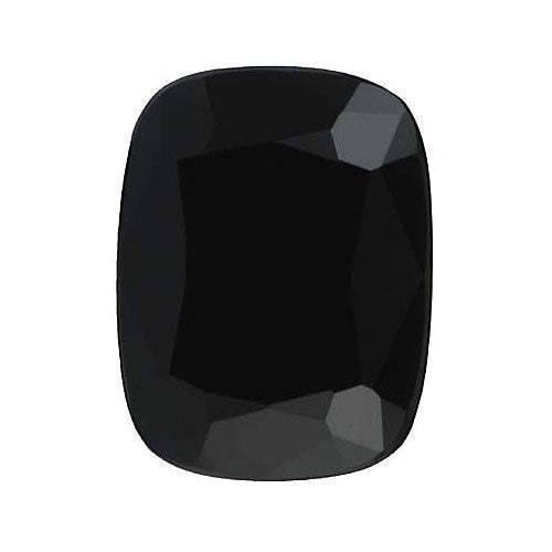 Antique Flat Back Onyx, 7.0x5.0mm