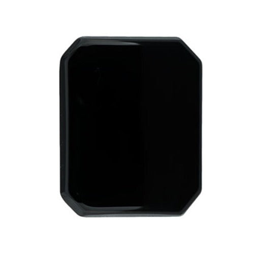 Emerald Cut Flat Back Onyx, 7.0x4.0mm