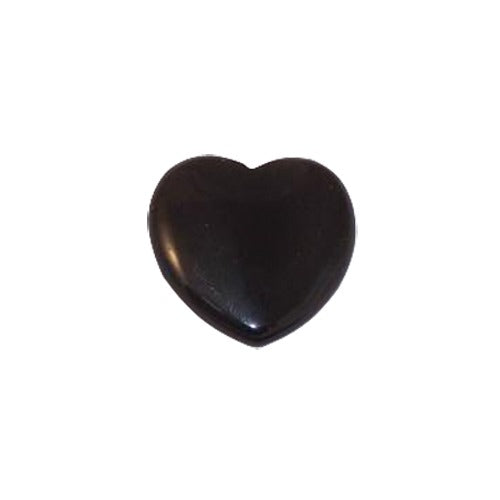 Heart Shape Flat Back Onyx