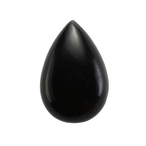 Pear Shape Flat Back Onyx