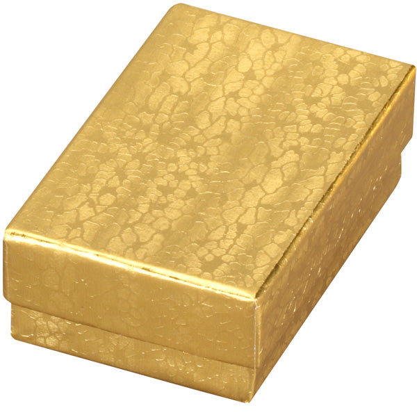 Cotton-Filled Gift Box in Gold Foil