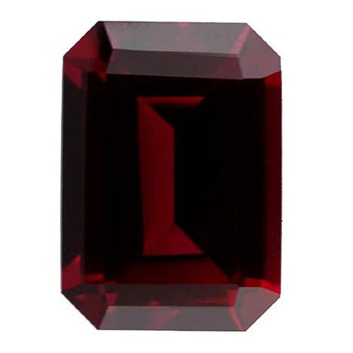 Emerald Cut Synthetic Garnet