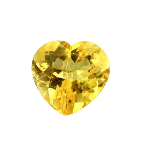 Heart Shape Synthetic Yellow Topaz