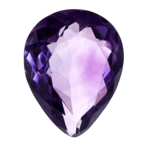 Pear Shape Synthetic Amethyst, 12.0x8.0mm