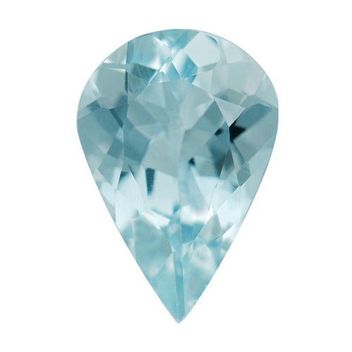 Pear Shape Synthetic Aquamarine, 12.0x8.0mm