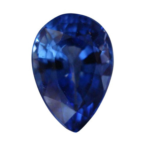 Pear Shape Synthetic Sapphire, 12.0x8.0mm