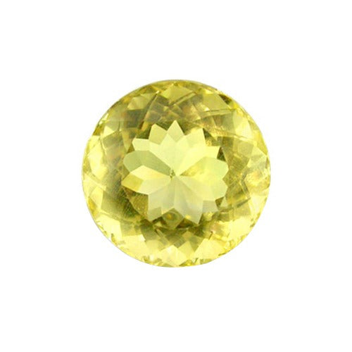 Synthetic Round Yellow Topaz