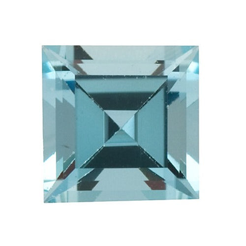 Square Synthetic Aquamarine