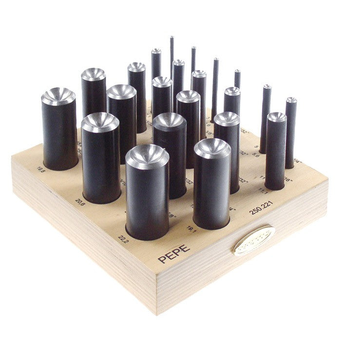 Pepetools&trade; 22-Piece Dapping Cutter Set, #250.22