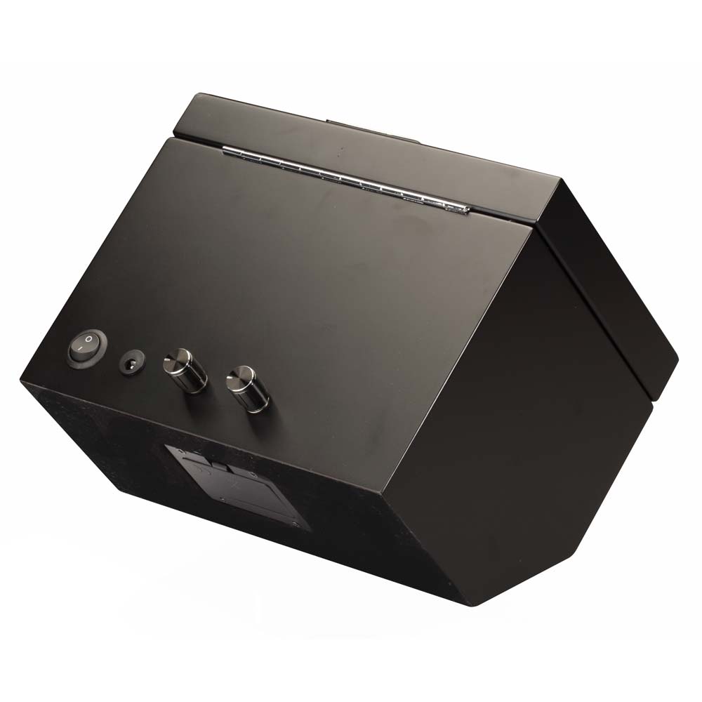 Diplomat Matte Black Finish Double Wooden Watch Winder