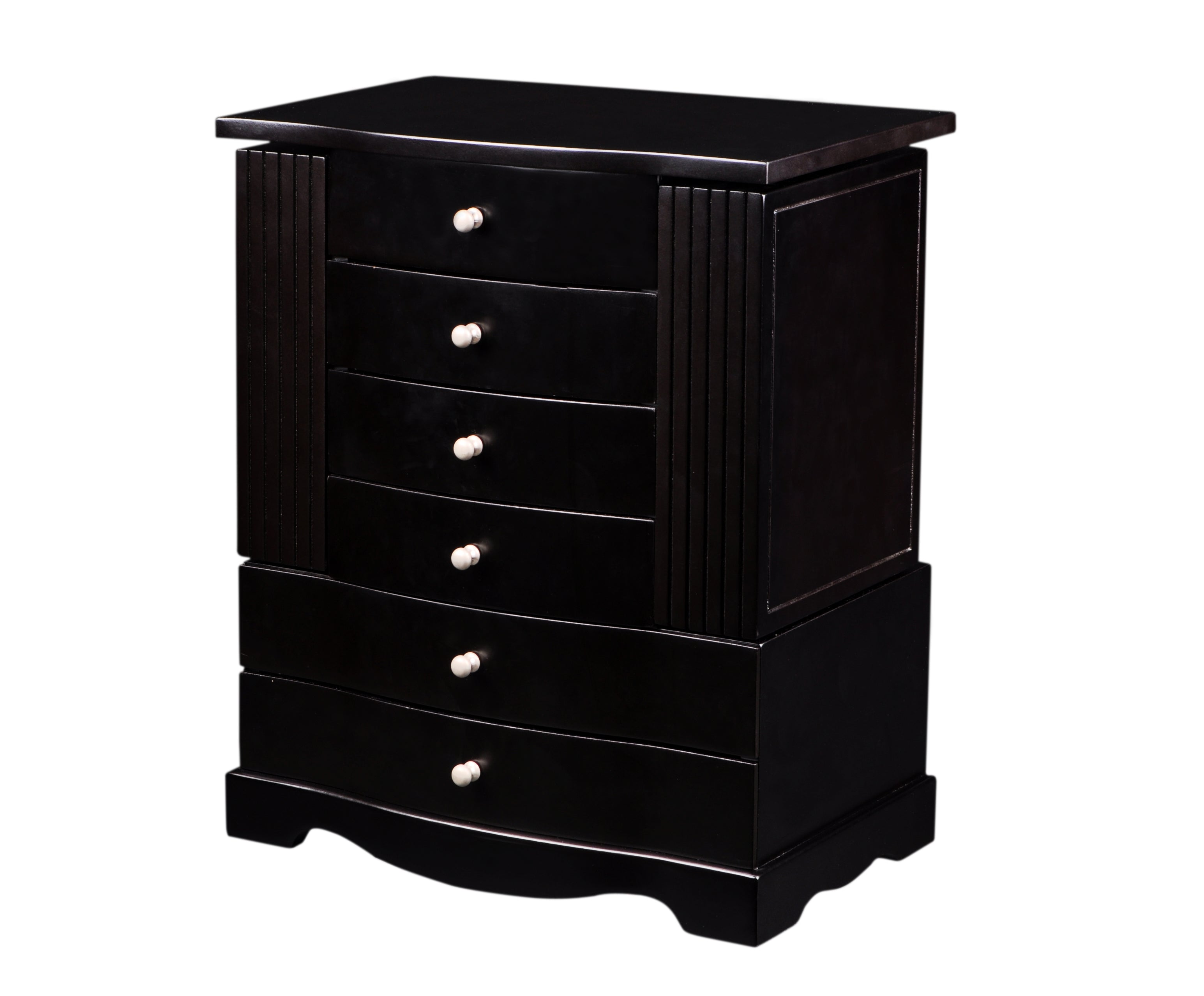 5-Drawer Jewelry Armoires in Ebony