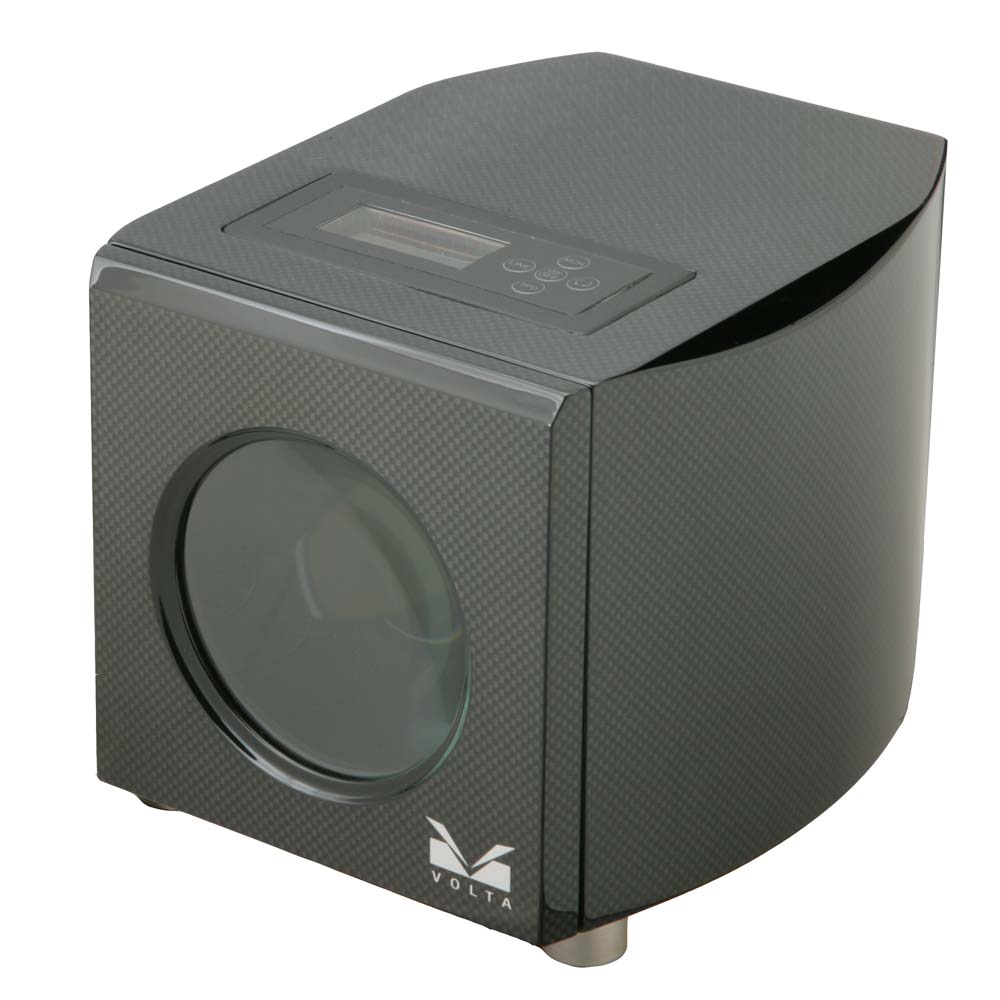 Volta Single (1) Watch Winder w/ LCD Screen & White LED Light