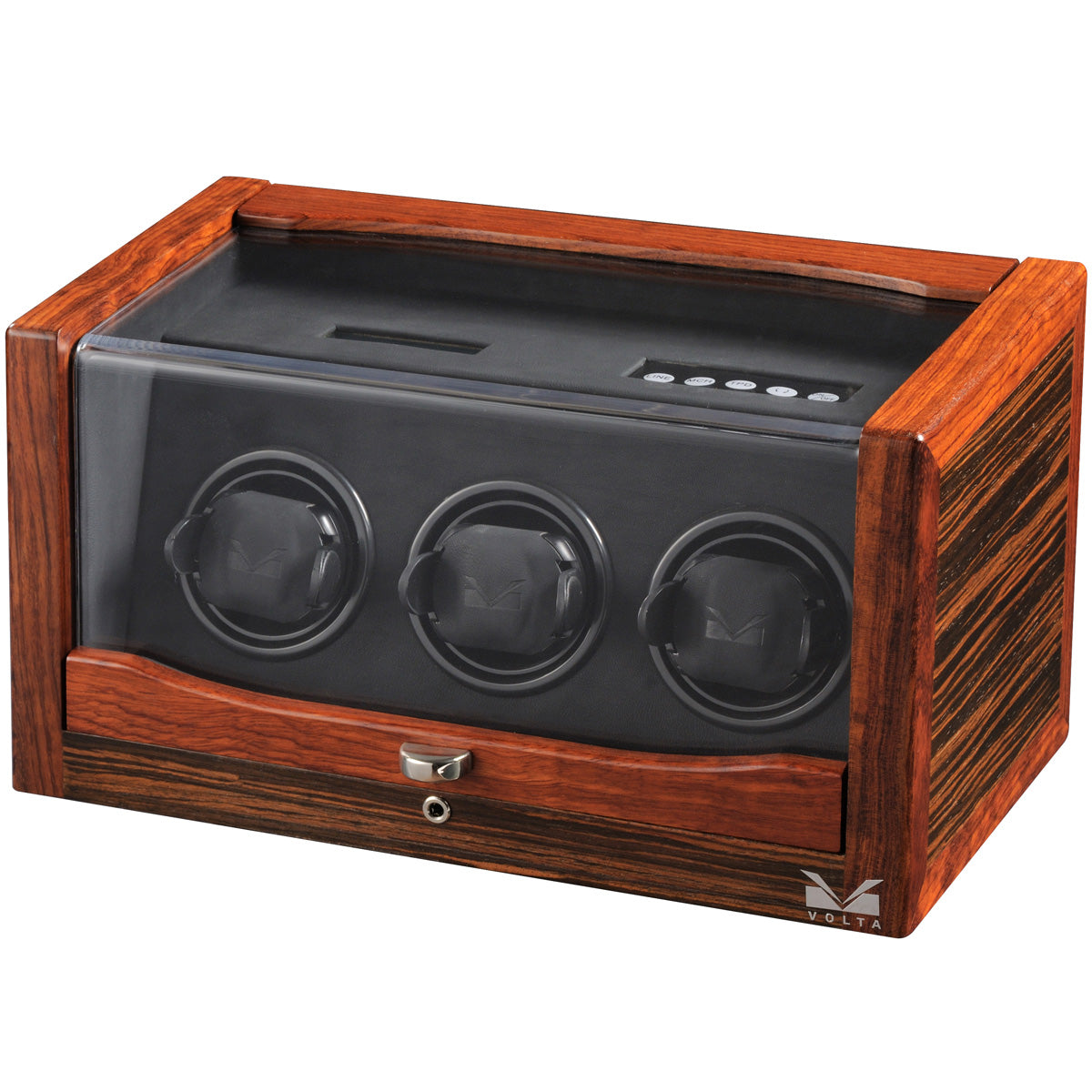 Volta 3 Watch Winder - Ebony/Rosewood