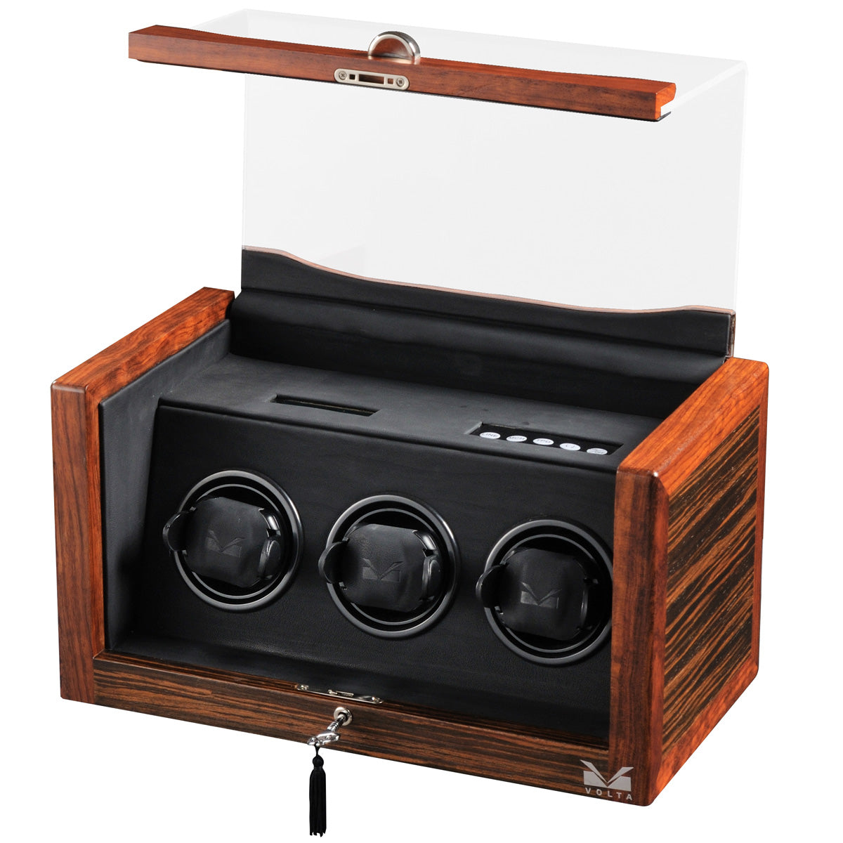 Volta 3 Watch Winder - Ebony/Rosewood