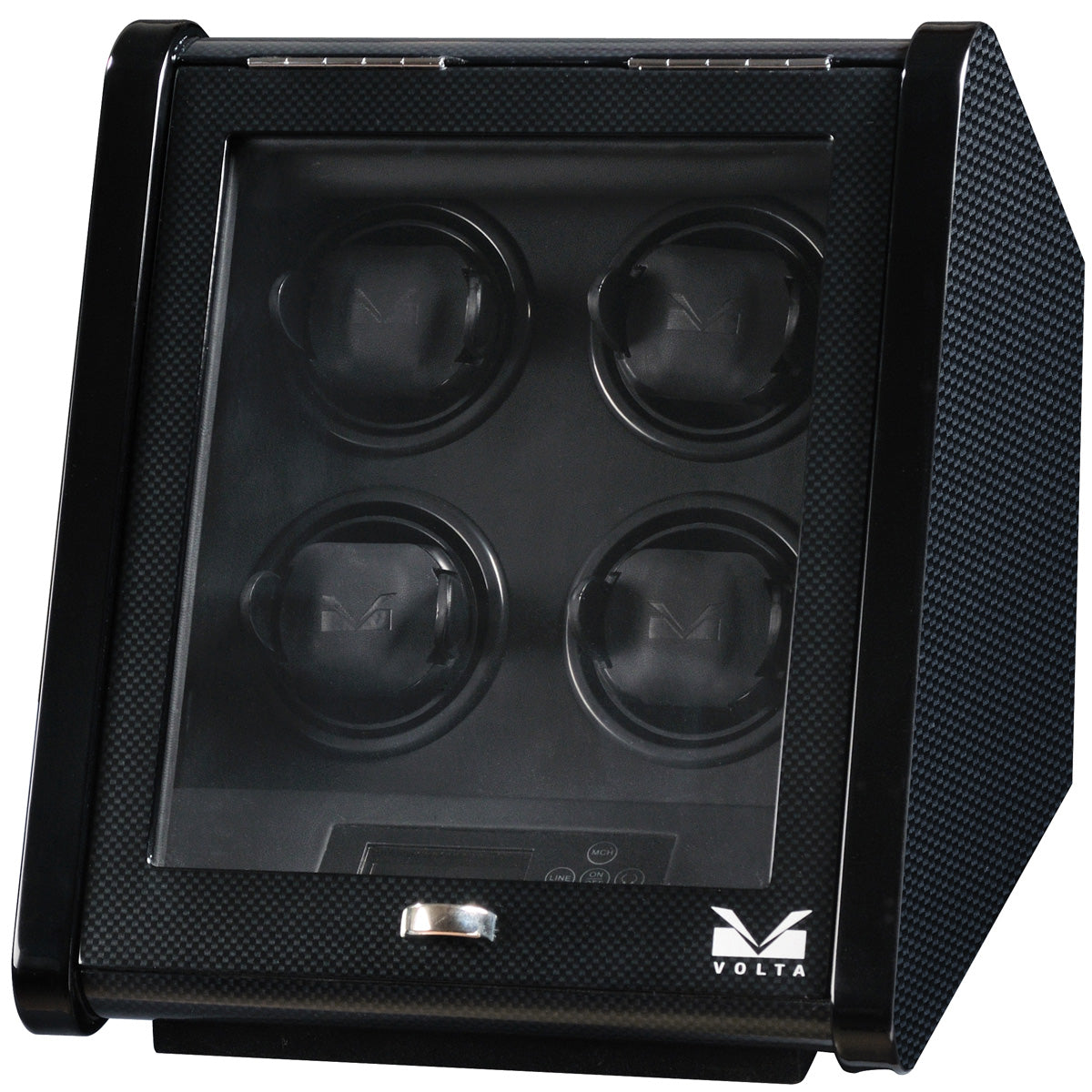 Volta Slanted 4 Watch Winder - Carbon Fiber Finish