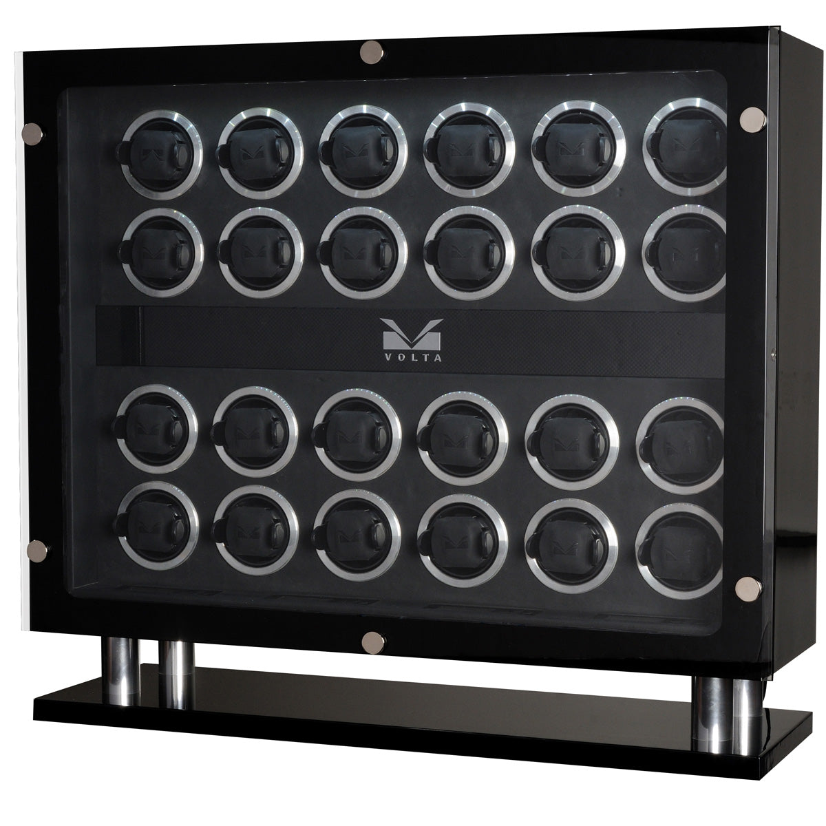 Volta Signature Series - 24 Watch Winder Carbon Fiber Finish