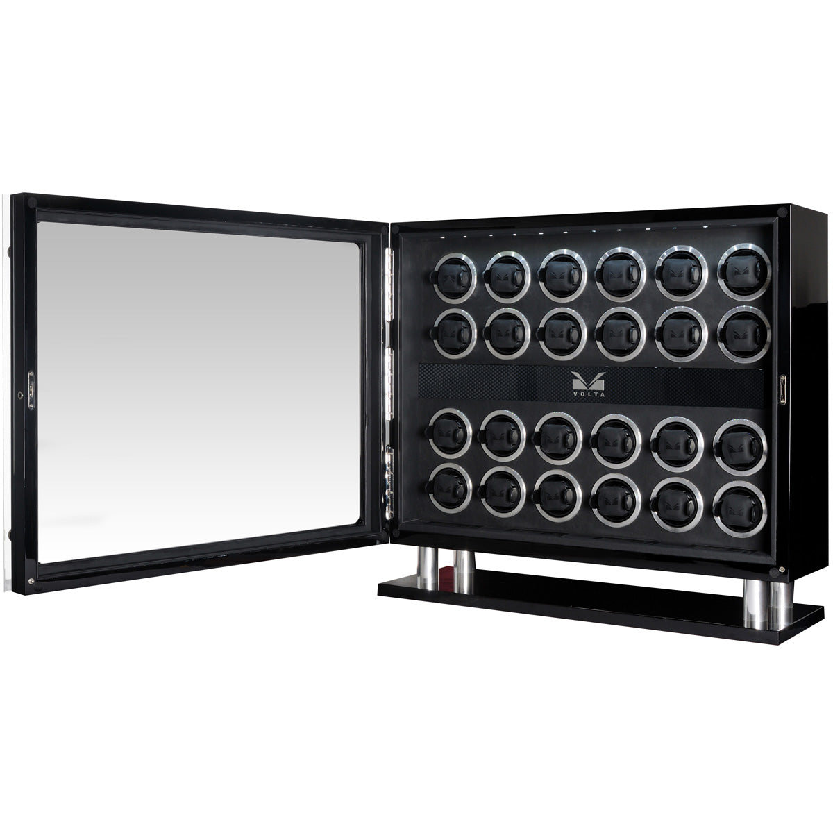 Volta Signature Series - 24 Watch Winder Carbon Fiber Finish